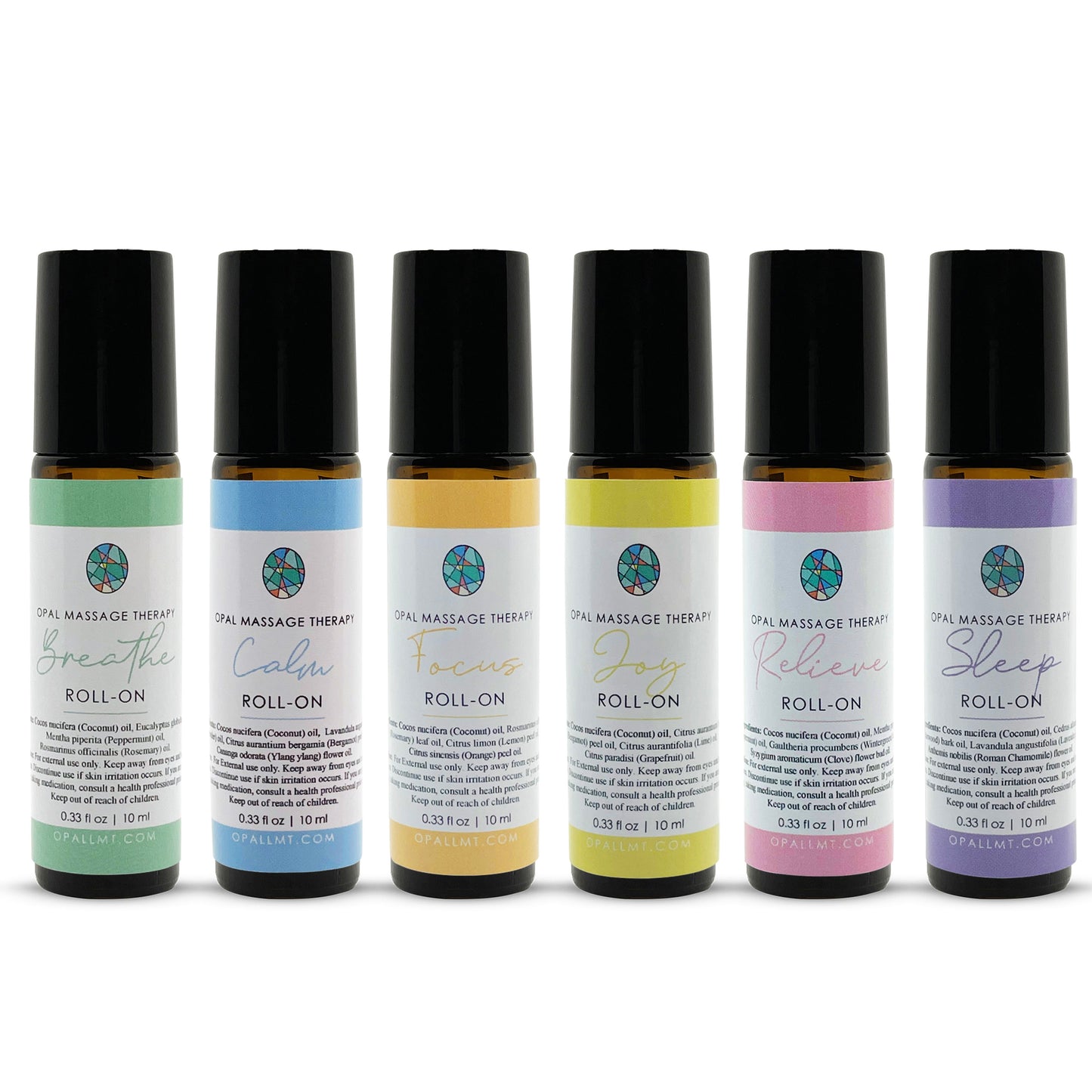 Premium Opal Natural Essential Oil Roll On Blend Bundle