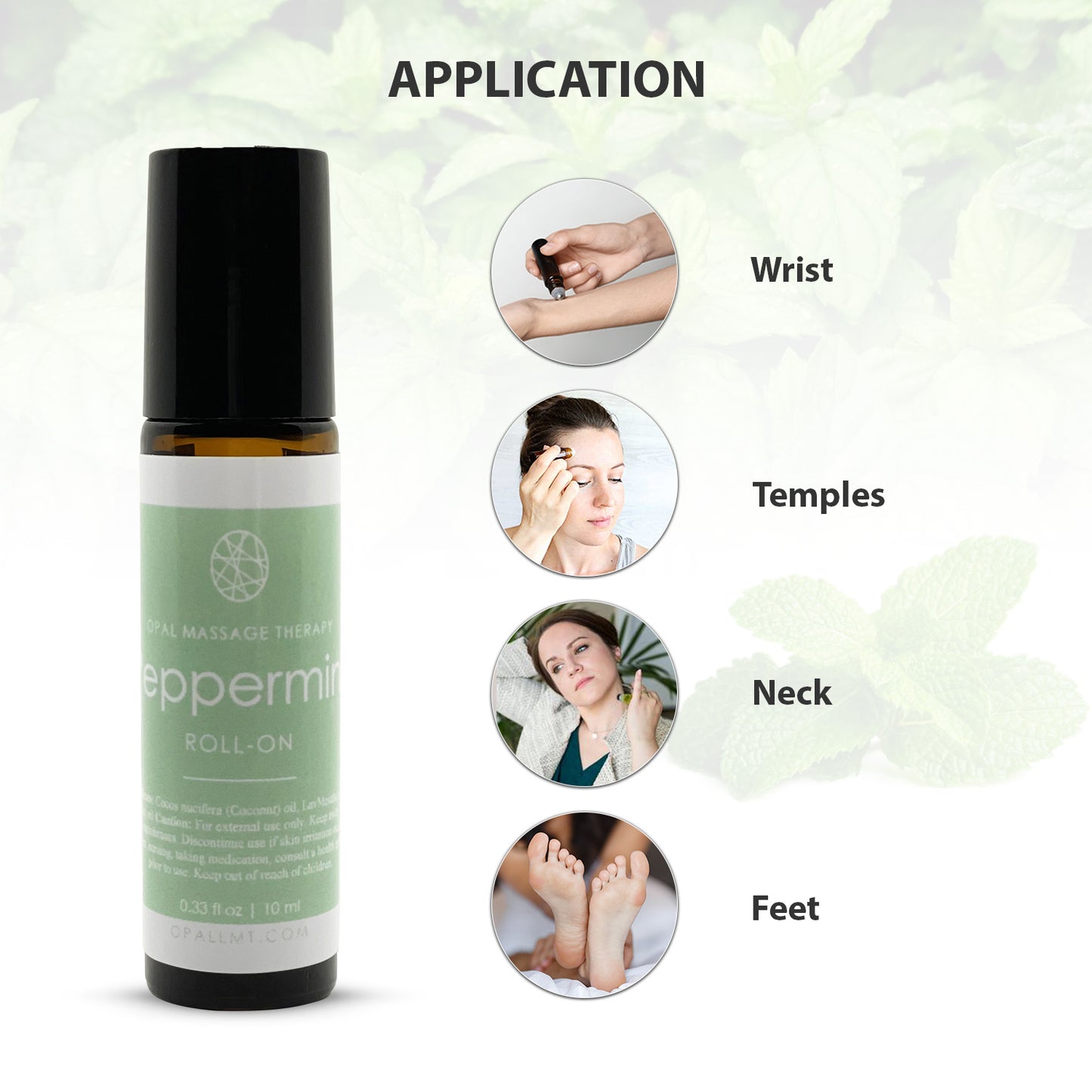 Premium Peppermint Essential Oil Roll On