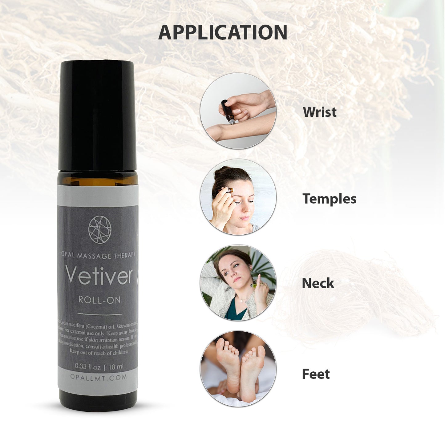 Premium Vetiver Essential Oil Roll On