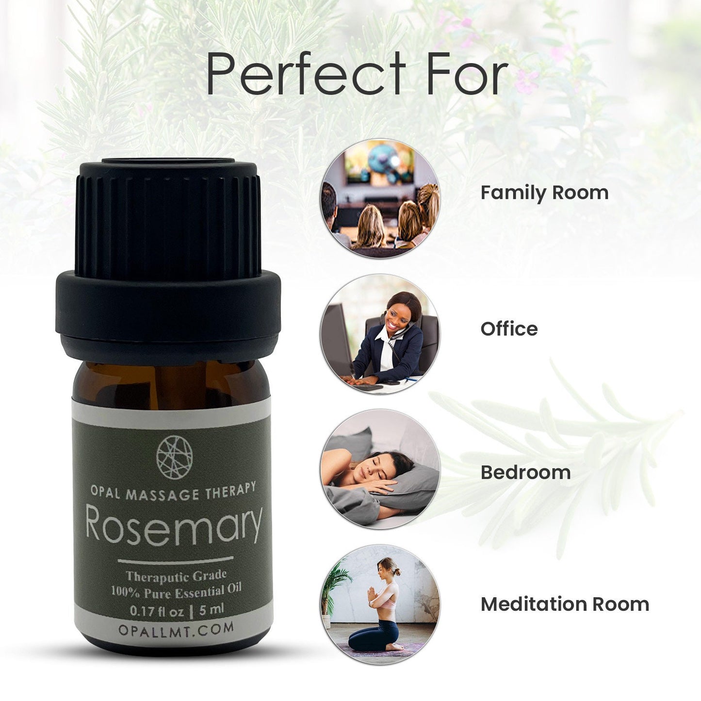 Premium Rosemary Therapeutic Natural Essential Oil